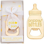 24 Pieces Baby Bottle Openers Baby Shower Favors, Gifts, Decorations, or Souvenir Guest Gift Boxes, Poppin Design for Boys or Girls (24 Pack White) - Image 2