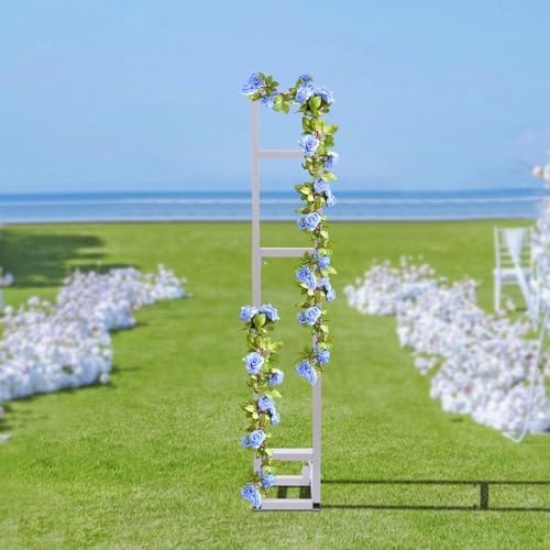 Wedding Arch Backdrop Stand, White Wedding Arches for Ceremony Square Balloon Arch Stand Garden Arbor Frame for Wedding Birthday Party Baby Shower Photo Booth Background Decoration - Image 6