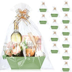 Thenshop 44 Pcs Empty Gift Basket Bulk,Basket Gifts, Sage Green, Solid by Thenshop