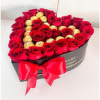 UNIKPACKAGING Set of 3, Heart Shaped Flower/Gift Boxes (Black) - Image 6