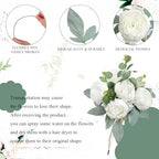 50Pcs Artificial Peonies Flowers Bulk, 4’’ - White - Image 3