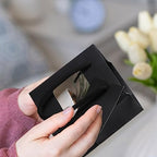 50 Pcs 4 x 2.75 x 4.5 in Black Kraft Paper Gift Bags with Window & Handles - Image 4