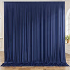 10ft x 8ft Wrinkle Free Navy Blue Backdrop Curtains for Parties, Thick Fabric Photo Backdrop Drapes for Weddings Photography Birthday Party Backgrpund Decor by ENJOYYOURPARTY