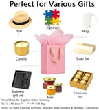 Aosric Pink Gift Bags with Tissue Paper, 30 Pack, 7x4x9 In - Image 4