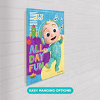 EGD JJ Cocomelon Picture Frame I Acrylic Art Decorations for Kids Bedroom I CoComelon Acrylic Frame I Wall Decor for Boy & Girl I Wooden Stand for Wall Support (Wide 16"x 24" Height) - Image 4