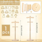 Bucherry 4 Pack Baby Clothes Display Stand Wooden Baby Shower Clothes Rack - Image 2