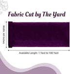 30 Yard Organza Fabric 44" Wide for Wedding Event Décor - Dark Purple - Image 2