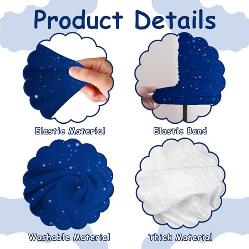 2PCS Outer Space Baby Shower Arch Backdrop Cover Houston We Have a Boy Backdrop 6ft 7.2ft Stretchy Spandex Galaxy Astronaut Arch Stand Cover for Houston We Have a Boy Baby Shower Party Decors - Image 4