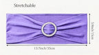 Pack of 50 Spandex Lavender Chair Sashes - Image 3