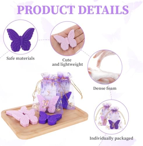 60 Sets Butterfly Soap Baby Shower Favors for Guests Party Gifts - Image 3