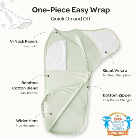 Momcozy Swaddles for Newborns, Quiet Fastener Swaddle for Infant 0-3 Months - Image 2