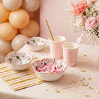 SiliFine 12 Pcs Rose Party Favors for Guests Small Ceramic Bowl Bulk - Image 3