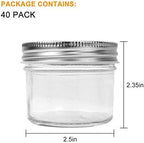 Accguan 4oz / 120ml Mason Jars Glass Jelly Jars, Canning Jars With Regular Lids, Ideal for Honey,Jam,Wedding Favors,Shower Favors, 40 Pack - Image 2