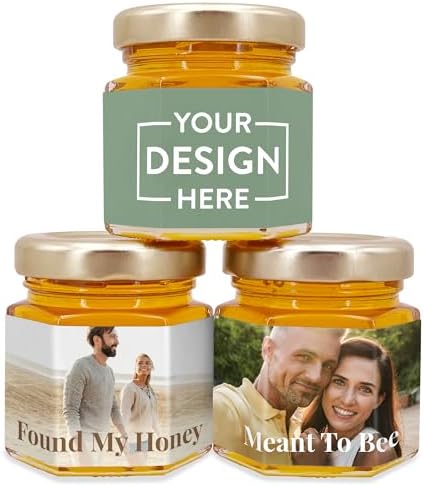 Honey Wedding Favors, Custom Honey Jars for Wedding Favors, Baby Shower Honey Favors, Wedding Honey Favors (Set of 12) by Best+Day+Ever+Spot