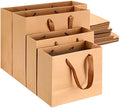 PerKoop 40Pack Kraft Gift Bag with Handles 4 Sizes, Horizontal, Brown by PerKoop