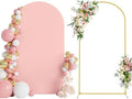 Wokceer 7.2FT Arch Backdrop Stand and Cover Set,Arch Stand with Blush Cove by Wokceer