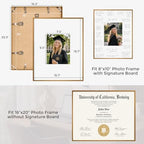 Signature Picture Frame 16x20, Aluminum Signable Frame with Glass, Bronze - Image 2