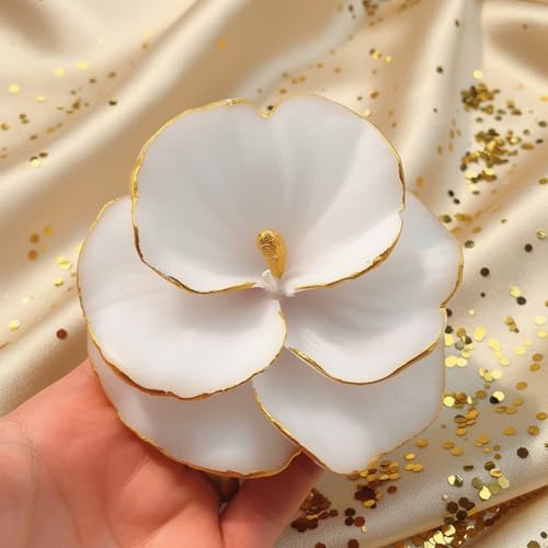 Giftsupstore Wedding Favors Guests Bulk- 50 Set Elegant Silver Design Orchid Candle -Custom Bridal Shower Gifts, Baby Shower & Personalized Bachelorette Party Candle Favors – Decorative Floral Candles - Image 7
