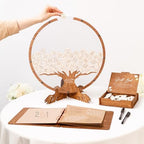 2B1WEDDING Personalized Wedding Guest Book Alternative with Tree Leaves - Image 6