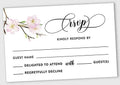50 Blank RSVP Cards with White Envelopes-Floral & Leaves Style Response Card-RSVP for Wedding-Rehearsal Dinner-Baby Shower-Bridal Shower-Engagement Party Invitations by Inkdotpot