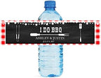 100 I Do BBQ Chalkboard & Gingham Wedding Anniversary Engagement Party Water Bottle Labels Birthday Party Easy to Use Self Stick Labels by DesignThatSign