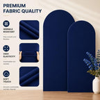 Navy Blue Arch Cover 7.2 and 6ft Spandex Arch Backdrop Cover Set of 2 - Image 6