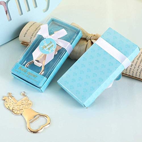 30 Pack Baby Carriage Bottle Opener for Newborn Baby Shower Favors, Baby Shower Party Return Gifts for Guest, Poppin Bottles Openers with Exquisite Gifts Box used for Baby Party Souvenirs (Blue) - Image 5