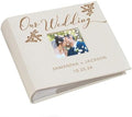 Personalized Wedding Photo Album, Custom Engraved Picture Album, Holds 200 4" x 6" Photos, Leatherette and Laser Engraved Scrapbook, Our Wedding by GiftsForYouNow