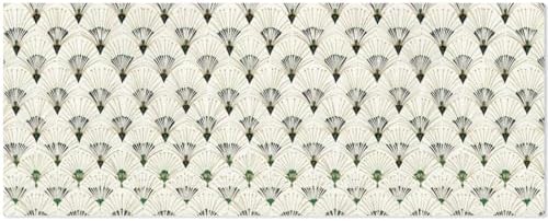 pnyoin Merry Christmas Wrapping Paper Roll,Oriental Fan Print Green Gift Wrap Perfect for Xmas,Birthday,Weddings, Brides, Holidays, Baby Showers，58 x 23 inches,5 Roll by PNYOIN