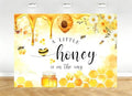 10X5ft Fabric Honeycomb Bee Backdrop, Yellow Honey Drip Banner Photography Background, Party Decorations Tapestry, Baby Shower Wall Decor, Photo Studio Props by kolyulahair