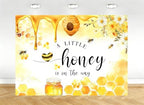 12X8ft Fabric Honeycomb Bee Backdrop, Yellow Honey Drip Banner Photography Background, Party Decorations Tapestry, Baby Shower Wall Decor, Photo Studio Props by kolyulahair