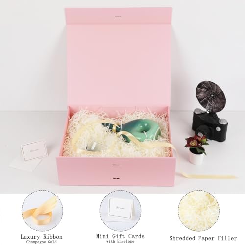 BoxSkivra Pink Extra Large Gift Box 16.5x13x5.3 In Jumbo Box, 3 Pack - Image 2