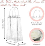 Saintrygo 50 Pcs Clear Gift Bags with Handles, 10.2 x 6.3 x 3.2 Inches - Image 2