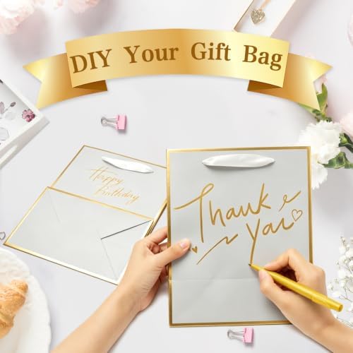 Epoesch 24 Pack Gift Bags with Handles & 24 Tissue Papers – 8x5x10 Inches - Image 5