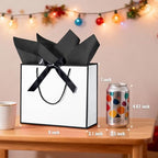 DOYIDE 50 Pcs Thank You Gift Bags with Tissue Paper & Handles, 9x7x3.1inch - Image 2