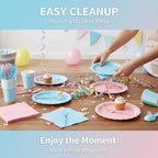Nihaoya 700PC Gender Reveal Disposable Paper Plates Party Supplies for 100 - Image 4
