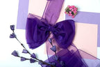 Pack of 125 Organza Chair Sashes for Wedding & Event Décor – Cadbury Purple - Image 5