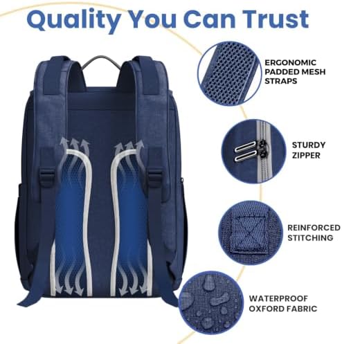 Pillani Baby Diaper Bag Backpack - Baby Bag for Girls & Boys, Large Waterproof Diaper Backpack - Baby Shower Gifts for Boys & Registry Must Haves - Travel Diaper Bags with Changing Pad - Newborn Stuff - Image 4