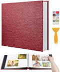 Large Photo Album Self Adhesive Scrapbook Album for 4x6 5x7 8x10 Pictures DIY Photo Book for Wedding, Anniversary, Christmas, Baby Shower, Ideal for Preserving Precious Moments by HoneyTolly