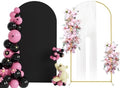 Putros Arch Backdrop Stand and Cover Set, 7.2ft Arch Stand with Black Cover by Putros