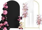 Putros Arch Backdrop Stand and Cover Set, 7.2ft Arch Stand with Black Cover by Putros
