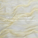 12 Pack 10Ft Cheesecloth Table Runner 35x120 Inch Boho Gauze Rustic Cheese Cloth Long Romantic Table Runner for Wedding Bridal Shower Birthday Party Table Decor (Beige) - Image 3