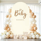 6FT Arch Backdrop Stand and Beige Cover Set,Balloon Arch Stand - Image 2