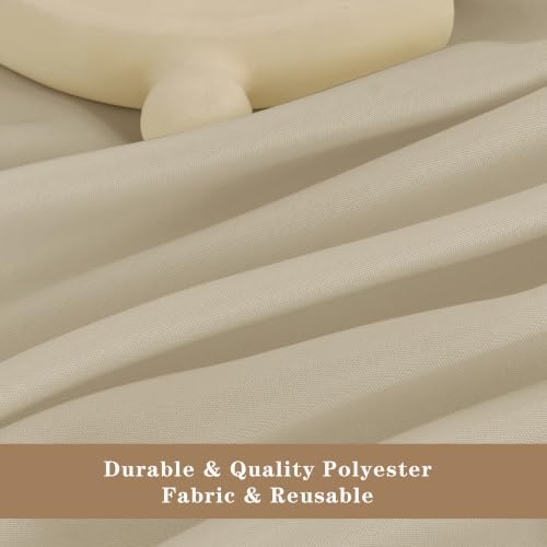 Fitable 6 Pack Nature Tablecloths 120 Inch Round for 48"-96" Tables - Image 3