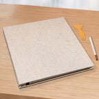 Large Photo Album Scrapbook – Holds 4x6, 8x10 Pictures – Self-Adhesive Pages for Baby, Wedding, Travel & Family Memories | Includes Metallic Pen & Scraper/Light Beige Large DIY Memory Book for Gifts - Image 6