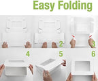25 White Bakery Boxes with Window, Cookies Boxes for Strawberry - Image 5