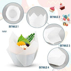 Maxdot 800 Pcs 3.15 Inches Tulip Cupcake Liners Holders Muffin Liners Grease Resistant Paper Baking Cups Cupcake Wrappers for Wedding Birthday Baby Shower Party(Pure,White) - Image 3