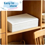 WIGENIUS 10 Pack Ivory Table Cloth Rectangle 70X120 Inch Tablecloth Fit 8FT - Image 7