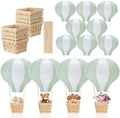 Meooeck 8 Sets Sage Green Hot Air Balloon Table Centerpieces Decor by Meooeck