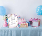 Purple Butterfly Baby Shower Decorate a Block Game Set 79 Pieces,Baby Shower Blocks for Gender Reveal Games, Includes 54 Blank Baby Building Blocks, 24 Watercolor Markers, 1 Baby Shower Game Sign,4 - Image 4